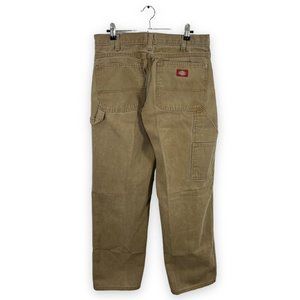Vtg Dickies Relaxed Faded Brown Duck Canvas Carpenter Pants 32x31 32 Work Grunge